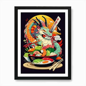 Japanese Dragon 6 Art Print