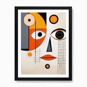 Abstract Face Art Print