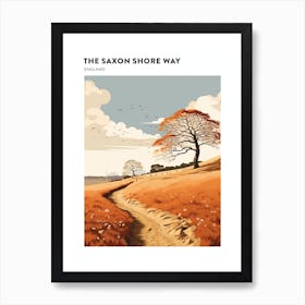 The Saxon Shore Way England 2 Hiking Trail Landscape Poster Art Print