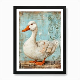 Duck Painting Art Print