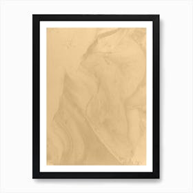 Beige Plastered  Art Print Art Print