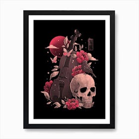 Death And Music Art Print