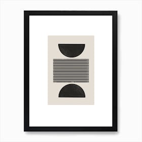 Modern Geometric Line and Object Simplicity Art Print