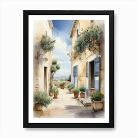 Puglia, Italy with olive trees 4 Art Print