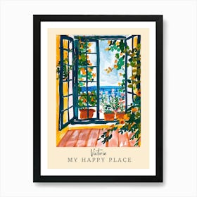 My Happy Place Victoria 2 Travel Poster Art Print