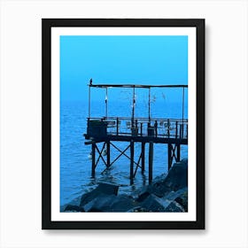 Pier At Dusk Art Print