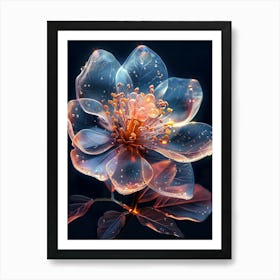 Abstract Flower 1 Art Print