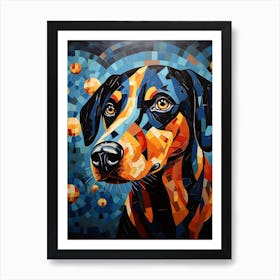 Hunzinator Picasso Dog Art Print