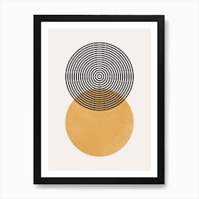 Circles and lines 18 Poster