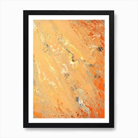 Abstract Shades of Gold Painting Print Art Print