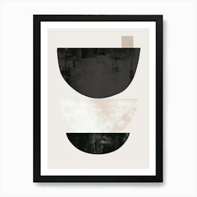 Fukuoka Stone Park Bauhaus Minimalist Art Print