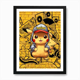 Pikachu Pokemon Art Print