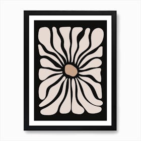 Wavy Abstract Flower Art Print