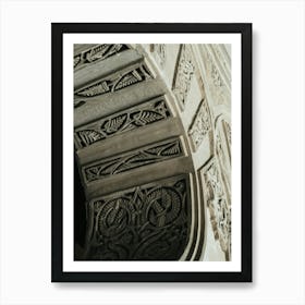 Ornate Carvings, Malaga, Spain Art Print