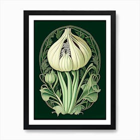 Garlic Herb Vintage Botanical Art Print