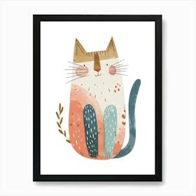 Sokoke Cat Clipart Illustration 3 Art Print