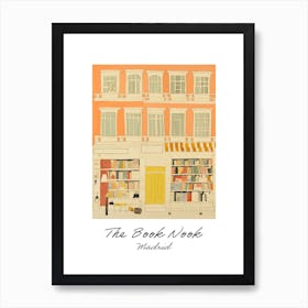 Madrid The Book Nook Pastel Colours 3 Poster Art Print