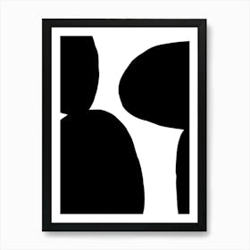 Black And White Silhouettes Art Print