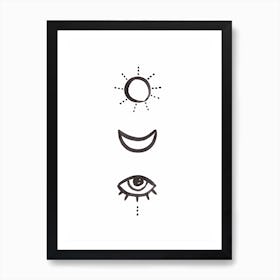Sun & Moon Art Print