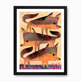 Jackal Jymnastics Art Print