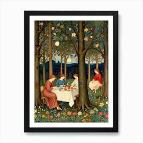 William Morris Tea In The Woods Art Print