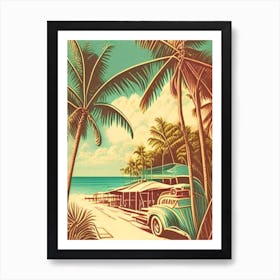 Key West Florida Vintage Sketch Tropical Destination Art Print