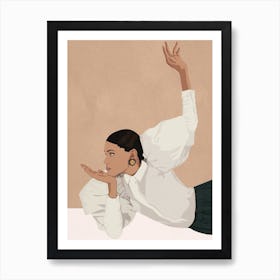 Minimal Woman Pose Art Print