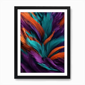 Feathers Abstract Art Print