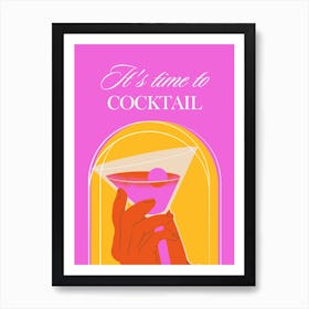 Time To Cocktail Art Print