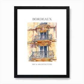 Bordeaux Travel And Architecture Poster 2 Art Print