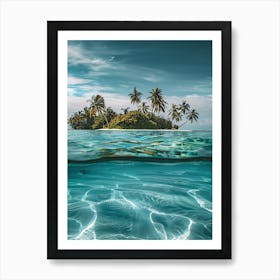 Underwater Island Art Print