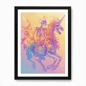 Unicorn Skeleton 2 Art Print