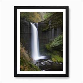 Henrhyd Falls, United Kingdom Realistic Photograph (2) Art Print