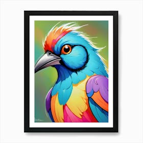 Colorful Bird-Reimagined 15 Art Print