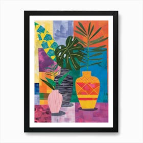 Pots And Plants Art Print
