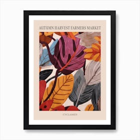 Fall Botanicals Cyclamen 1 Poster Art Print