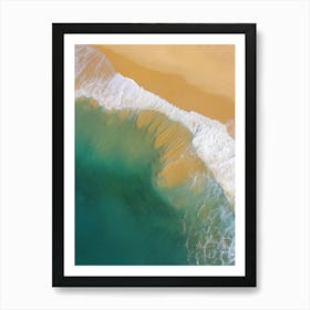 Aerial View Of A Beach 127 Art Print