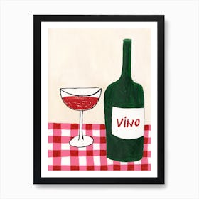 Vino por favor! Art Print