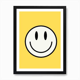 Smiley Face Yellow Poster