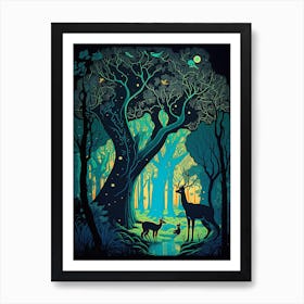 Forest By Person Art Print