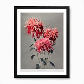 Asa–Dsuma–Bune, Hand Colored Collotype From Some Japanese Flowers, Ogawa Kazumasa Art Print