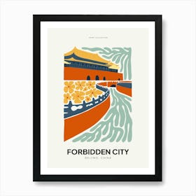 Travel Forbidden City Beijing China Abstract Gallery Art Print