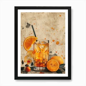 Orange Cocktail 42 Art Print