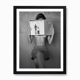 Woman reading Fleetwood Art Print