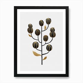 Black Gold Still Life I Art Print