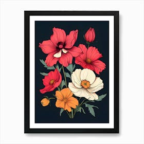 Bouquet Of Flowers 12 Art Print