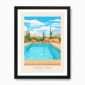 Joshua Tree California 1 Midcentury Modern Pool Poster Art Print