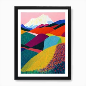 Fiordland National Park 1 New Zealand Abstract Colourful Art Print