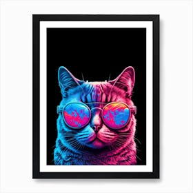 Cat Animal Portrait Art Print