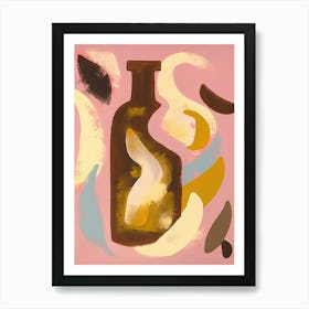 Pink Terracotta Painting Abstract 4 Art Print